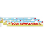 Festone WINNIE THE POOH Buon compleanno 3pz 13x90cm