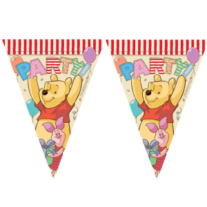 Festone Bandierine WINNIE THE POOH per festa a tema con il vostro personaggio DISNEY Preferito.