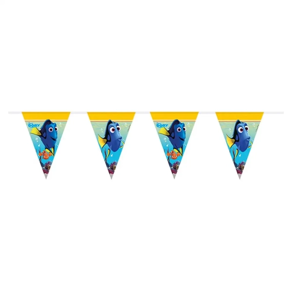Festone Bandierine ALLA RICERCA DI DORY per festa. Festone Bandierine ALLA RICERCA DI DORY per festa.DISNEY FINDING DORY Lunghezza: 2,3mt