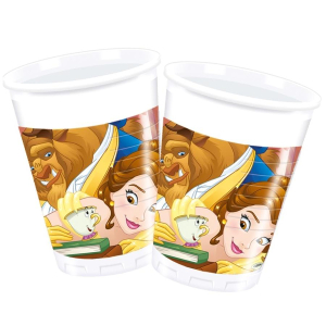 Bicchieri La Bella e La Bestia. Per festa a tema