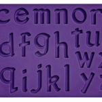 Stampo in silicone alimentare con 26 diverse lettere