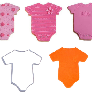 Tagliapasta in acciaio inox per creare biscotti e dolcetti a forma di vestitino di bimbo.