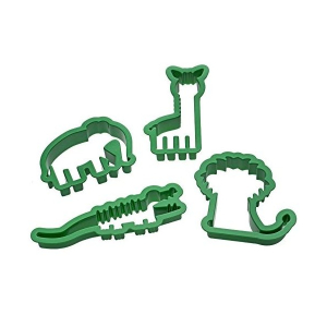 TAGLIABISCOTTI TAGLIAPASTA animali della giungla assortiti: leone, elefante, coccodrillo, giraffa.