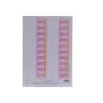 BIGLIETTINI CROMO PER PRIMO COMPLEANNO BIMBA rosa 100pz