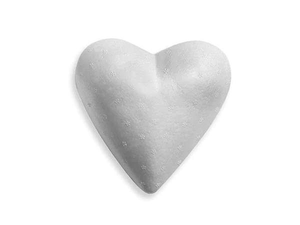 Cuore polistirolo pieno 7cm.
