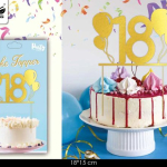 Bellissimo cake topper buon compleanno diciottesimo