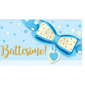 BIGLIETTINI BOMBONIERA BATTESIMO 100pz - immagine 2