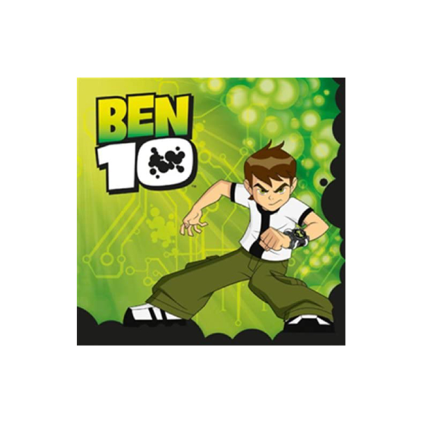 TOVAGLIOLI BEN10 CARTOON NETWORK in carta