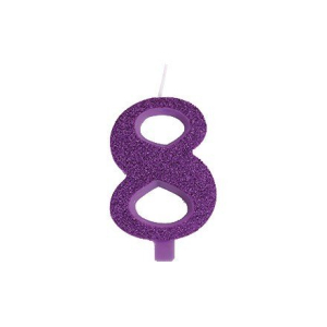 CANDELINA GLITTERATA N.8 Viola