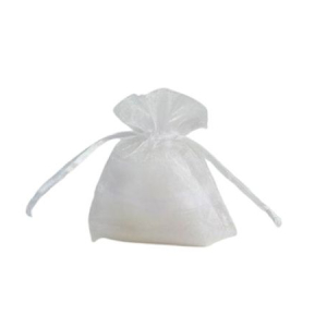 SACCHETTO IN ORGANZA BIANCO 8.5x10cm