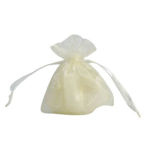 SACCHETTO IN ORGANZA Avorio 8.5x10cm