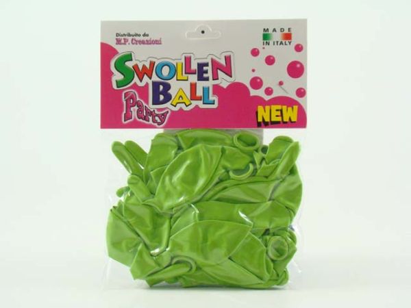 PALLONCINI VERDE IN GOMMA 20pz