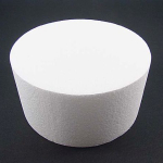 Base di polistirolo tonda con dimensioni 20x10cm