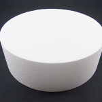 Base di polistirolo tonda con dimensioni 30x10cm