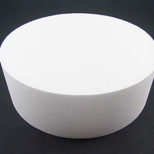 Base di polistirolo tonda con dimensioni 30x10cm