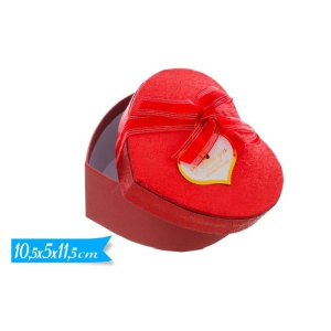 SCATOLA CUORE ROSSO 10.5X5X11.5cm