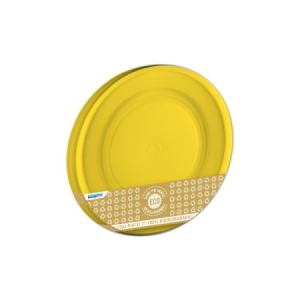 PIATTI DI CARTA BIODEGRADABILI GIALLI 18cm