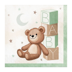 Tovaglioli Teddy Bear 8pz Sfiziosità Party Crispiano vendita Tovaglioli orsetto teddy bear sfiziositaparty.it