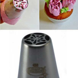 BECCUCCI RUSSI FIORE I beccucci russi Fiore sono ideali per creare bellissimi fiori con panna e crema.