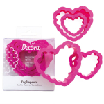 SET TAGLIAPASTA CUORE FESTONATO DECORA Sfiziosità Party Crispiano vendita tagliapasta Cuore sfiziositaparty.it