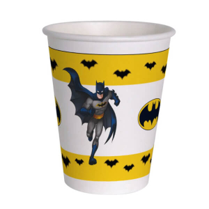 BICCHIERI BATMAN 255ML 8PZ Sfiziosità Party Crispiano vendita bicchieri Batman sfiziositaparty.it