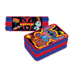 ASTUCCIO 3 ZIP STITCH BOY Un must-have per i fan di Lilo & Stitch! Sfiziosità Party Crispiano vendita astuccio tombolino stitch sfiziositaparty.it
