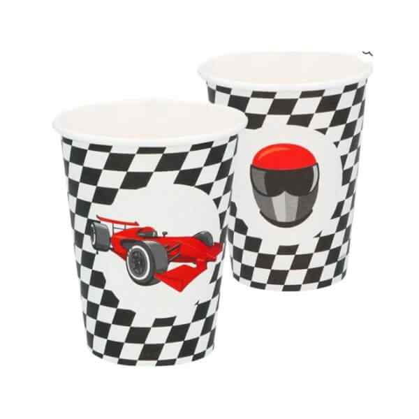 BICCHIERI RACING GRAND PRIX FORMULA 1 8pz. Sfiziosità Party Crispiano vendita Bicchieri Formula 1 Racing Grand Prix per festa a tema sfiziositaparty.it