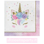 Tovaglioli Unicorno Unicorn Baby festa a tema Sfiziosità Party Crispiano vendita Tovaglioli Unicorno sfiziositaparty.it