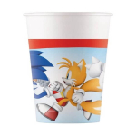 Bicchieri Festa Sonic 8pz Sfiziosità Party Crispiano vendita bicchieri Sonic sfiziositaparty.it