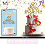 Cake Topper 50 Anni Oro Sfiziosità Party Crispiano vendita cake topper anniversario 50 anni sfiziositaparty.it