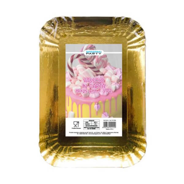 Vassoio Rettangolare 700gr 2pz Sfiziosità Party Crispiano vendita vassoi per pasticcini sfiziositaparty.it