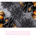 Runner Ragnatela Halloween 34x136cm Sfiziosità Party Crispiano vendita Runner Halloween sfiziositaparty.it