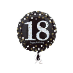 Palloncino 18esimo Elegante Holographic Sfiziosità Party Crispiano vendita palloncino 18 anni Elegante sfiziositaparty.it