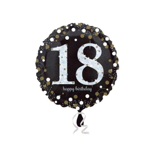 Palloncino 18esimo Elegante Holographic Sfiziosità Party Crispiano vendita palloncino 18 anni Elegante sfiziositaparty.it