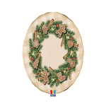 Piatti Natale Gingerbread 24cm Sfiziosità Party Crispiano vendita piatti natalizi sfiziositaparty.it