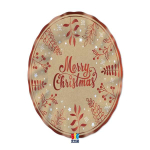 Piatti Merry Christmas Kraft 30cm Sfiziosità Party Crispiano vendita piatti di natale sfiziositaparty.it