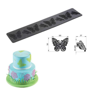 Tappeto Silicone con Farfalle per Cake Design