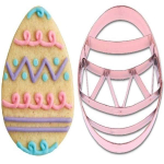 Tagliabiscotti a forma di uova di Pasqua - ideale per biscotti e decorazioni pasquali.