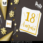 Tovaglioli 18 Anni Oro