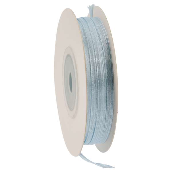 Nastro Doppio Raso Cielo 3mm per decorare bomboniere, bouquet, confezioni regalo, bijoux, decorazioni capelli e scrapbooking