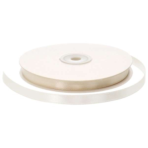 Nastro raso avorio 6mmx50mt per decorare bomboniere, bouquet e confezioni regalo