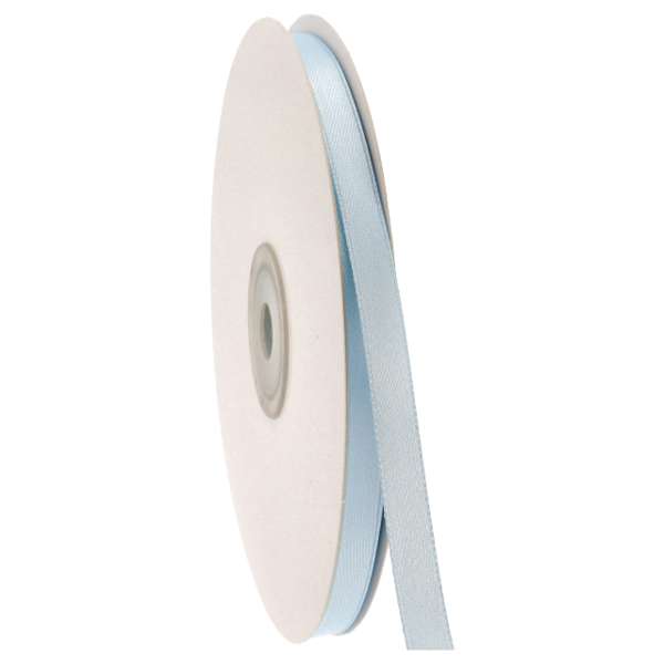 Nastro Doppio Raso Cielo 10mm per decorare bomboniere, bouquet e confezioni regalo