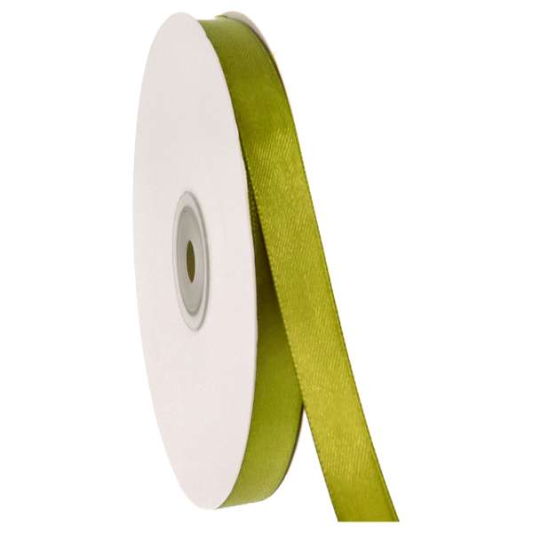 Nastro Doppio Raso Verde Medio 15mm per decorare bomboniere, bouquet e confezioni regalo