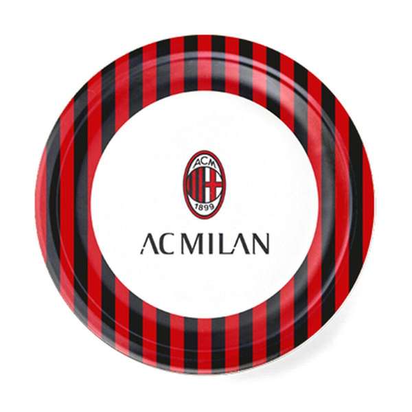 Piatti ufficiali AC Milan in carta, perfetti per feste a tema Milan, eventi sportivi o compleanni.