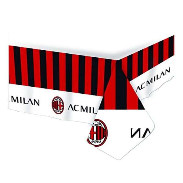 Tovaglia ufficiale AC Milan in carta, perfetta per arredare casa o locali con i colori rossoneri.