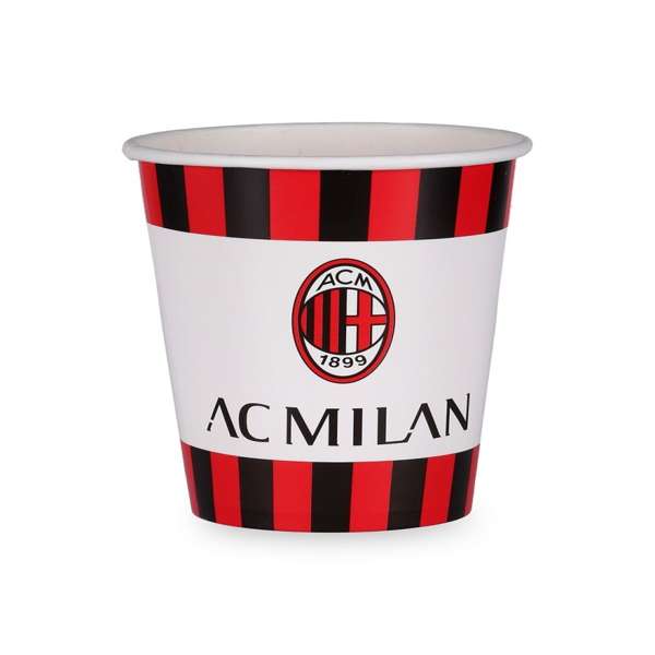 Bicchieri in carta a tema AC Milan per feste di tifosi e ultras