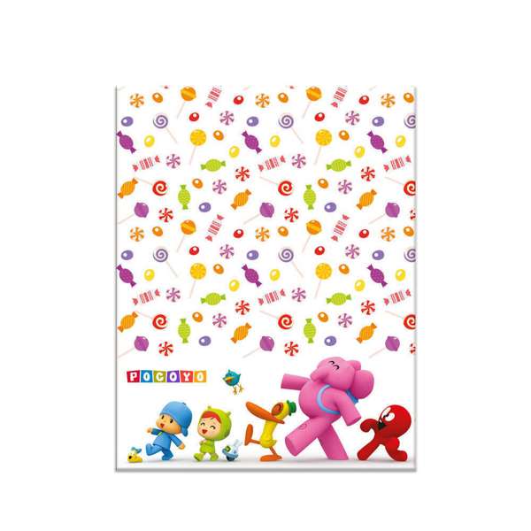 Tovaglia ufficiale Pocoyo in plastica, perfetta per feste a tema Pocoyo, compleanni e eventi per bambini. Misura 120x180cm.