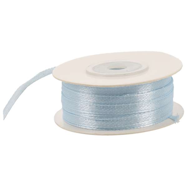 Nastro Doppio Raso Cielo 3mm per decorare bomboniere, bouquet, confezioni regalo, bijoux, decorazioni capelli e scrapbooking
