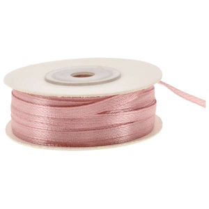 Nastro Doppio Raso Rosa Antico 3mm - immagine 2