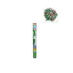 Cannone giocattolo a forma di tricolore italiano che spara coriandoli, ideale per festeggiare la nazionale italiana, partite di calcio, eventi sportivi e feste in generale.